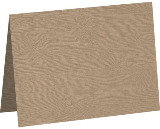 #17 Mini Folded Card (2 9/16 x 3 9/16) Oak Woodgrain