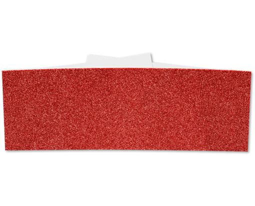 5 x 1 1/2 Belly Band Holiday Red Sparkle