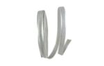 3/8" Sheer Satin Edge Metallic Ribbon, 25 Yards White/Silver