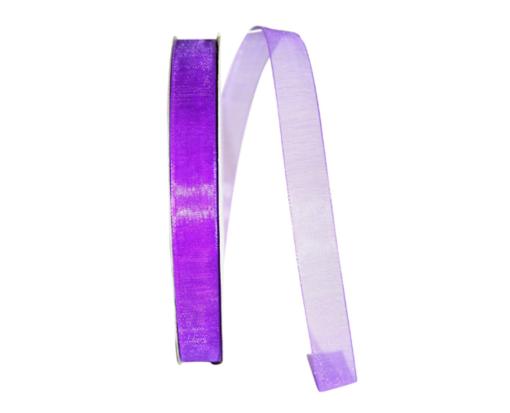 5/8" Luster Sheer Ribbon, 100 Yards Purple