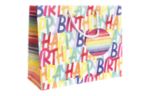 Large (12 1/2 x 10 x 5) Gift Bag - (Pack of 120) Rainbow Birthday