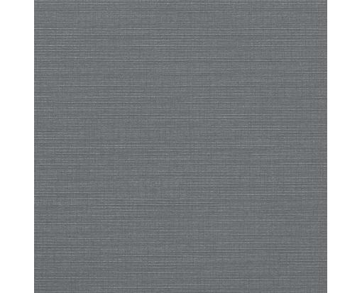 5 3/4 x 5 3/4 Square Flat Card Sterling Gray Linen