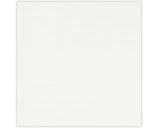 5 3/4 x 5 3/4 Square Flat Card White Linen