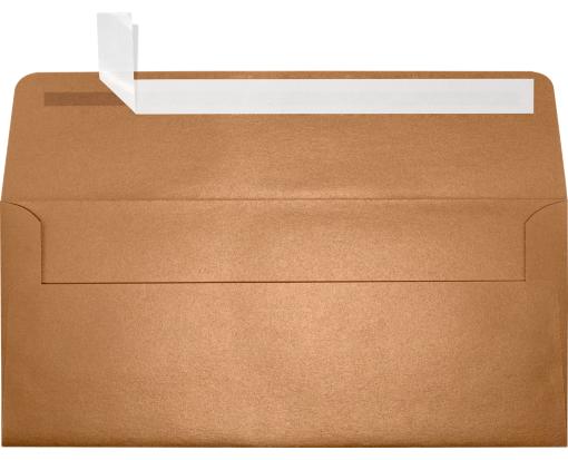 #10 Square Flap Envelope (4 1/8 x 9 1/2) Copper Metallic
