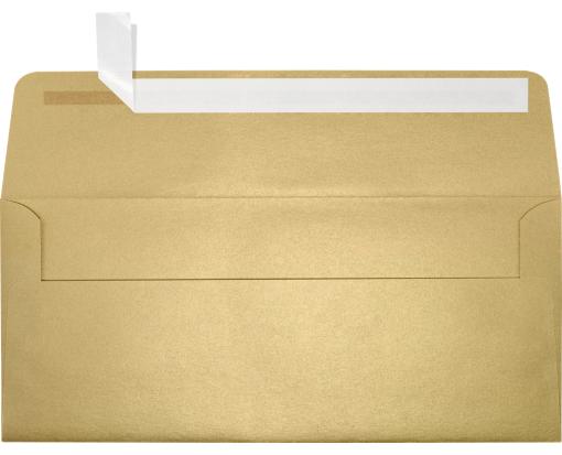 #10 Square Flap Envelope (4 1/8 x 9 1/2) Blonde Metallic