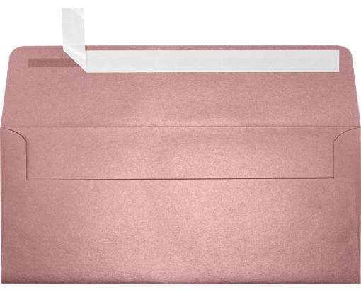 #10 Square Flap Envelope (4 1/8 x 9 1/2) Misty Rose Metallic