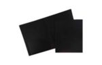 Two Pocket 3 Hole Punch Heavy Duty Plastic Presentation Folders (Pack of 6) Black