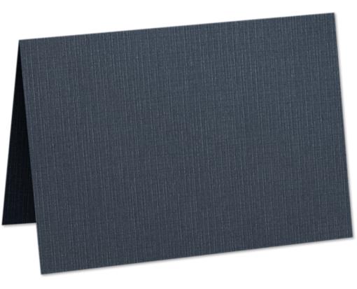 5 x 7 Folded Card Nautical Blue Linen