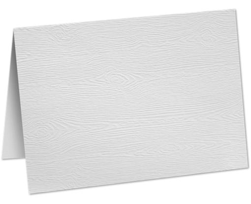 5 x 7 Folded Card White Birch Woodgrain