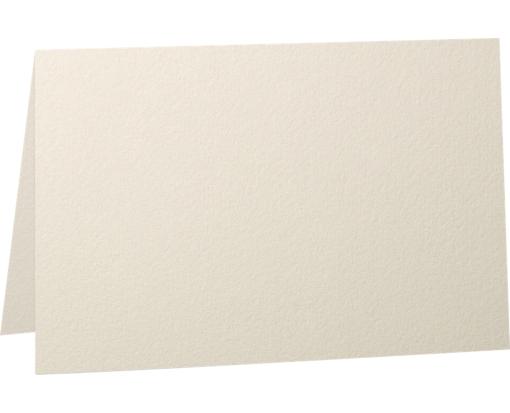5 x 7 Folded Card Natural White - 100% Cotton