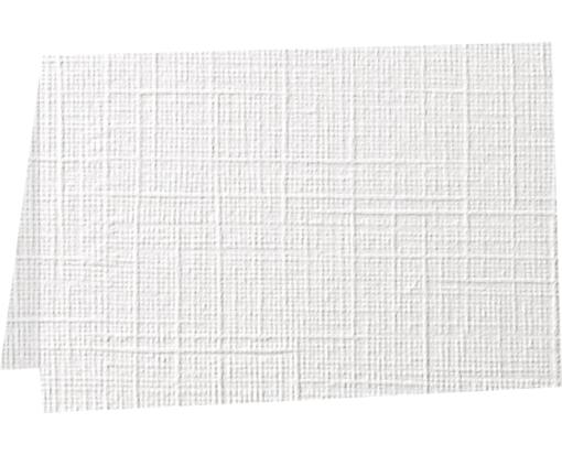 5 x 7 Folded Card White Linen