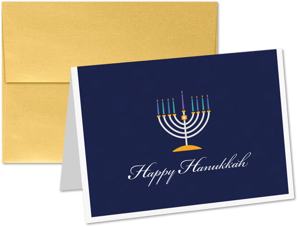 5 x 7 Folded Card Set (Set of 25) Hanukkah
