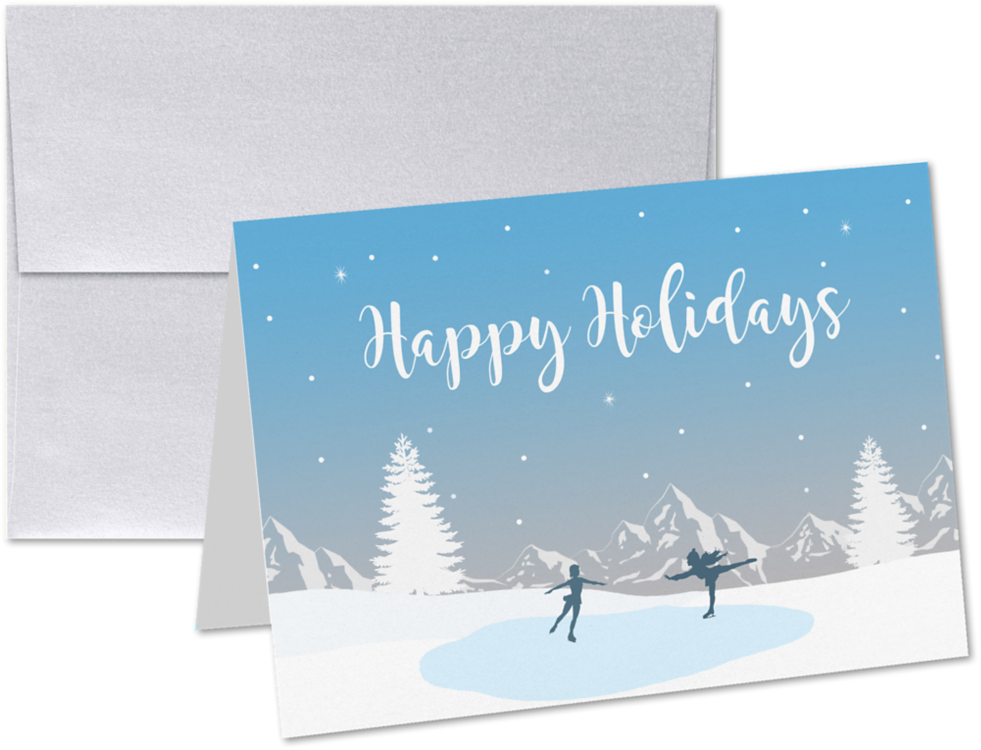 5 x 7 Folded Card Set (Set of 25) Happy Holiday's