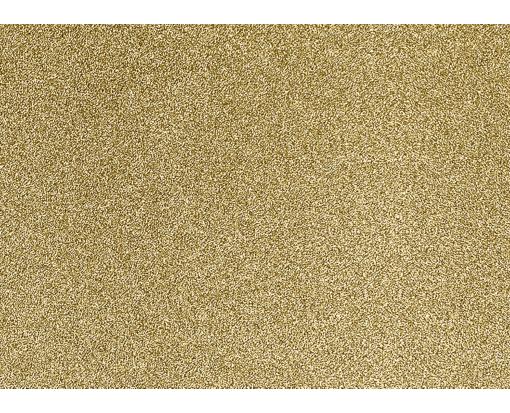 5 x 7 Flat Card Gold Sparkle