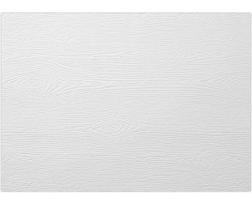 5 x 7 Flat Card White Birch Woodgrain