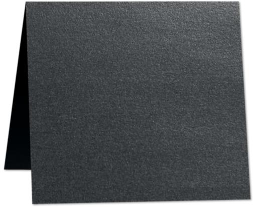 5 x 5 Square Folded Card Anthracite Metallic
