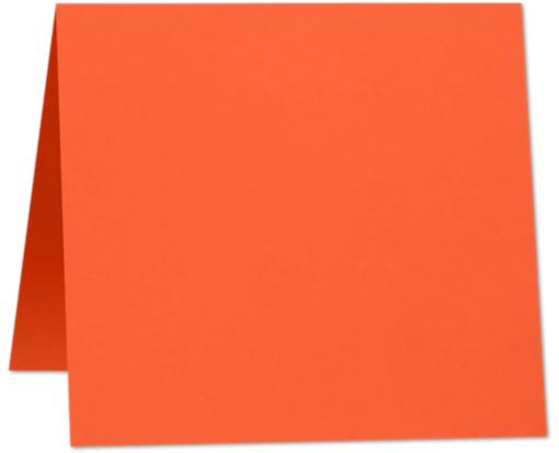 5 x 5 Square Folded Card Tangerine