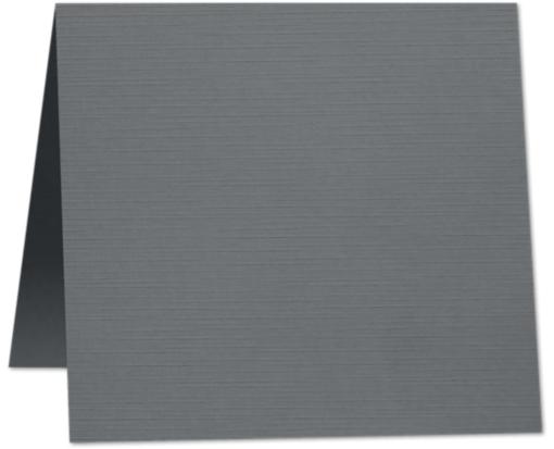 5 x 5 Square Folded Card Sterling Gray Linen