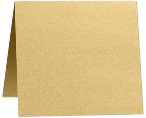 5 x 5 Square Folded Card Blonde Metallic