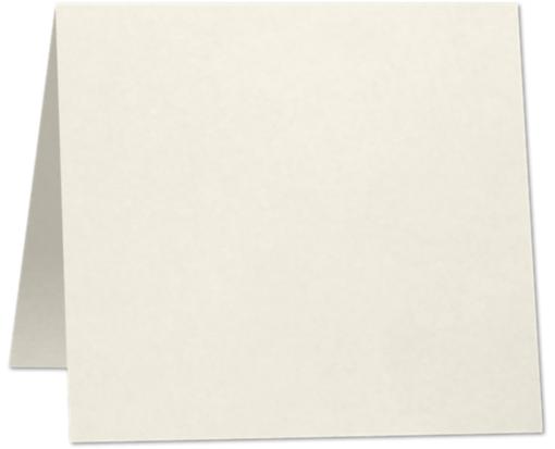 5 x 5 Square Folded Card Natural White 100% Cotton 92lb.
