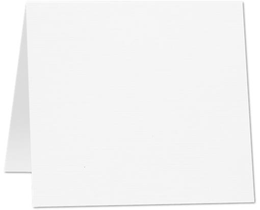 5 x 5 Square Folded Card White Linen