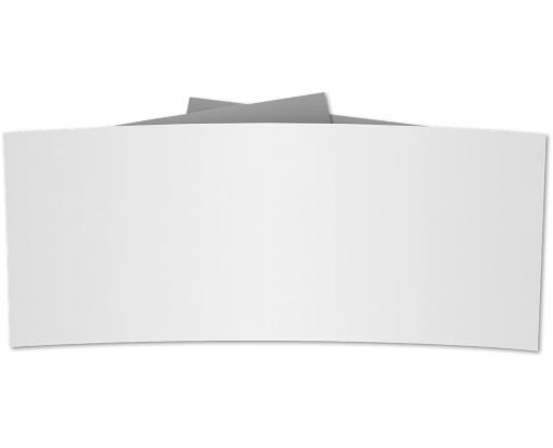 6 1/4 Belly Band White 100% Recycled 80lb.