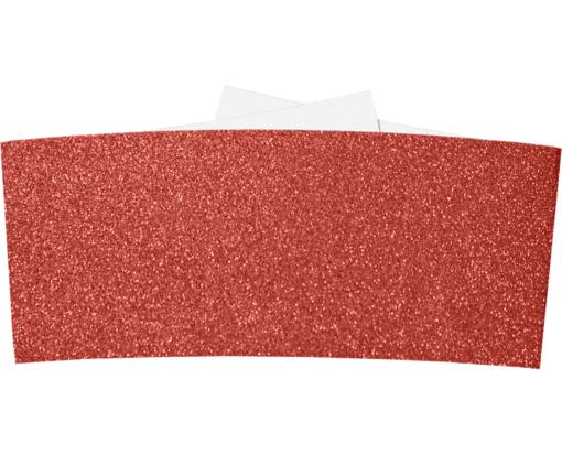 6 1/4 Belly Band Holiday Red Sparkle