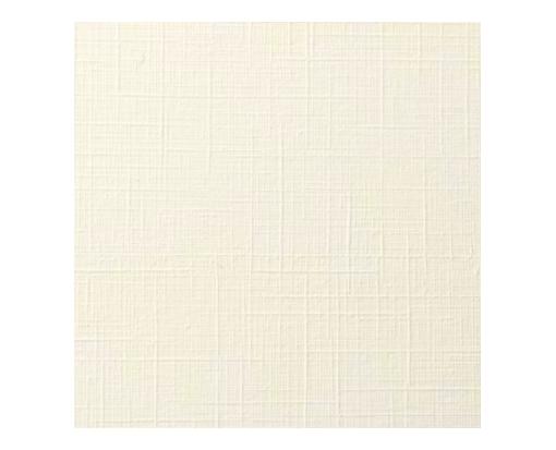 6 1/4 x 6 1/4 Square Folded Card Natural Linen
