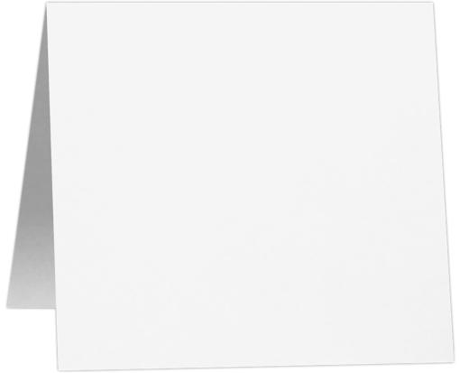 6 1/4 x 6 1/4 Square Folded Card White