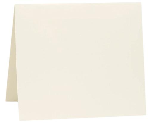 6 1/4 x 6 1/4 Square Folded Card Natural White - 100% Cotton