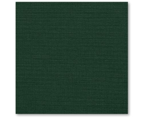 6 1/4 x 6 1/4 Square Flat Card Green Linen