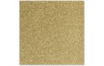 6 1/4 x 6 1/4 Square Flat Card Gold Sparkle