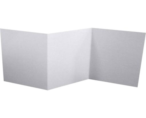 6 1/4 x 6 1/4 Z-Fold Invitation Silver Metallic