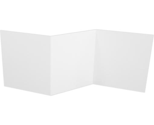 6 1/4 x 6 1/4 Z-Fold Invitation White - 100% Recycled