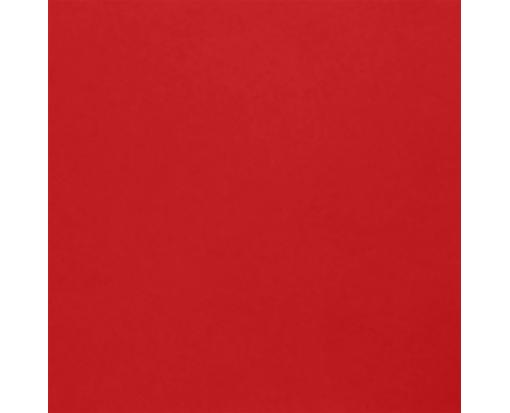 6 3/4 x 6 3/4 Square Flat Card Ruby Red