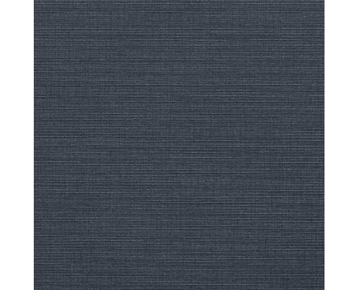 6 3/4 x 6 3/4 Square Flat Card Nautical Blue Linen