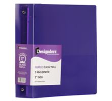 10 3/8 x 2 x 11 5/8 Plastic 2 inch Binder, 3 Ring Binder (Pack of 1)