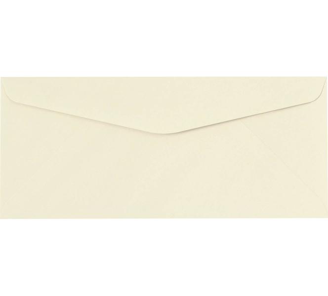 25-500 CREAM DL IVORY ENVELOPES WITH WINDOW PEEL & SEAL STRAIGHT FLAP 