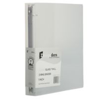 10 3/8 x 1 x 11 5/8 Plastic 1 inch Binder, 3 Ring Binder (Pack of 1)