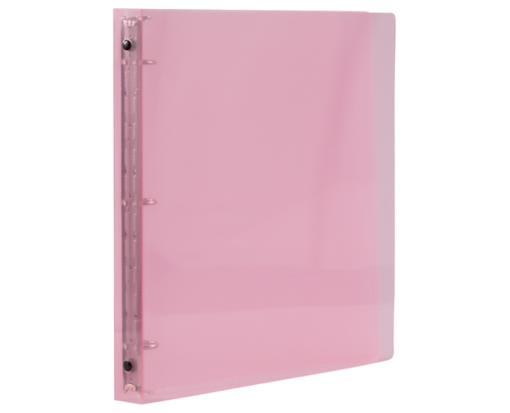 10 3/8 x 3/4 x 11 5/8 Plastic 0.75 inch Binder, 3 Ring Binder (Pack of 1) Pink