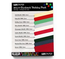 8 1/2 x 11 Cardstock Holiday Variety Pack of 100