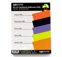 8 1/2 x 11 Cardstock Halloween Variety Pack of 100