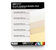 8 1/2 x 11 Cardstock Metallics Variety Pack of 100
