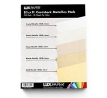 8 1/2 x 11 Cardstock Metallics Variety Pack of 100