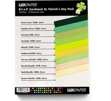 8 1/2 x 11 Cardstock St. Patricks's Day Variety Pack of 100