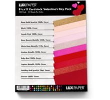 8 1/2 x 11 Cardstock Valentine's Day Variety Pack of 100