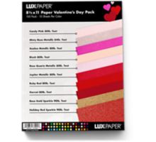 8 1/2 x 11 Paper Valentine's Day Variety Pack of 100