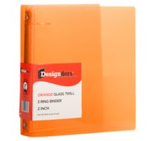 10 3/8 x 2 x 11 5/8 Plastic 2 inch Binder, 3 Ring Binder (Pack of 1)