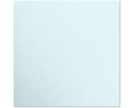 8 3/4 x 8 3/4 Square Flat Card Aquamarine Metallic