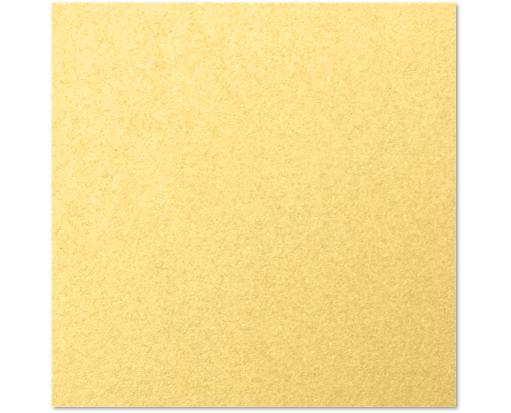8 3/4 x 8 3/4 Square Flat Card Gold Metallic